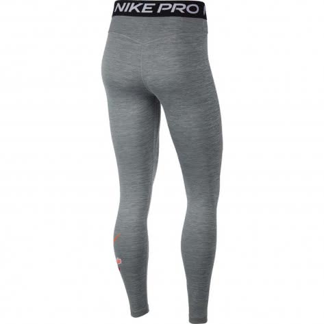 Nike Damen Tight One ICNCLSH CJ3468-068 XL Iron Grey/Htr/Black/Safety Orange | XL