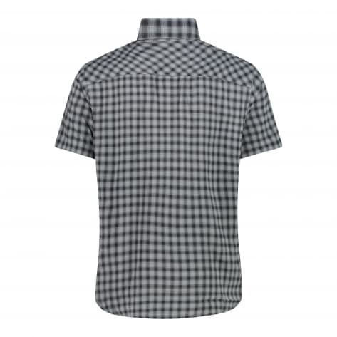 CMP Herren Kurzarmhemd MAN SHIRT 33S5857-08YN 46 Cemento-Antracite-Bianco | 46
