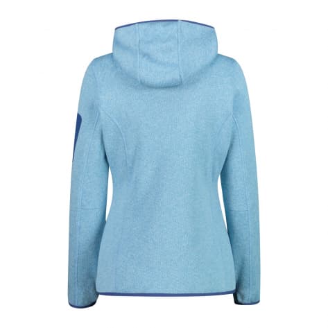 CMP Damen Jacke Knit-Tech Melange Hoody 3H19826-22LN 34 Cielo-Dusty Blue | 34