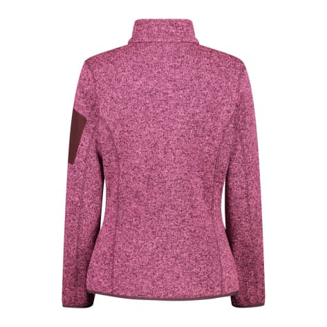 CMP Damen Jacke Fleecejacke Knit-Tech Meliert 3H14746-22CN 34 Pink Fluo-Plum | 34