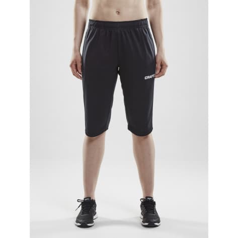 Craft Damen Trainingshose PROGRESS 3/4 PANTS W 1907115-999900 XL Black/White | XL