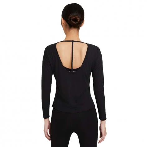 Nike Yoga Damen Langarmshirt Pointelle Top CZ9186 