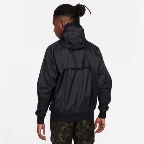 Nike Herren Regenjacke Heritage Essentials Windrunner DA0001-010 XL Black/White | XL