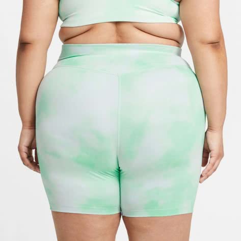 Nike Damen Short One Icon Clash 7   Printed DA0841-342 S Green Glow/White | S