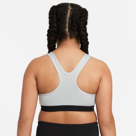 Nike Mädchen Sport BH Big Swoosh Logo DA1030-091 137-147 Carbon Heather/White | 137-147