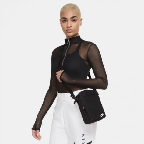 Nike Umhängetasche Crossbody Bag Heritage DB0456-010 Black/White | One size