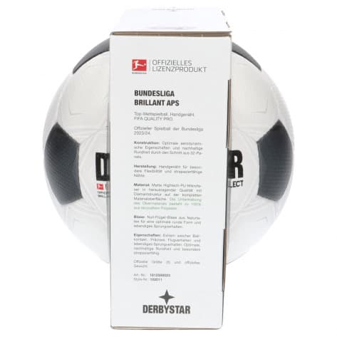 Derbystar Fussball Bundesliga Brillant APS Classic v23 1812500023 5 Weiss Schwarz Grau | 5