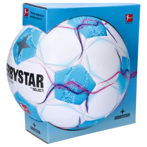 Derbystar Fussball Bundesliga Brillant APS v24 24/25 1813500024 5 Weiß/Blau/Pink | 5