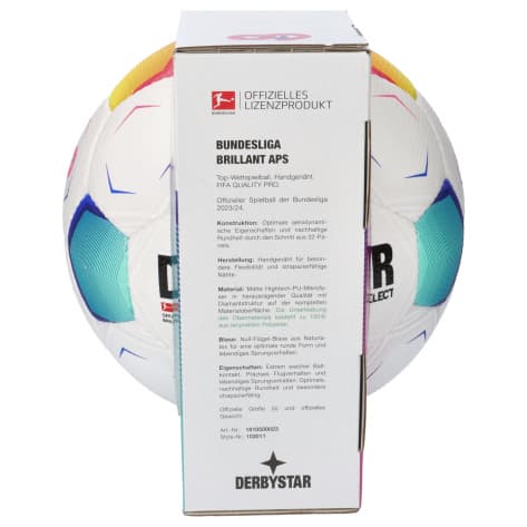 Derbystar Fussball Bundesliga Brillant APS v23 23/24 1810500023 5 Weiß-Pink-Türkis | 5