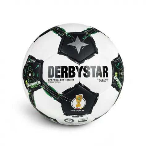 Derbystar Fussball DFB-Pokal Brillant Replica Männer v25 25/26 1582500025 5 Weiß/Schwarz/Grün | 5