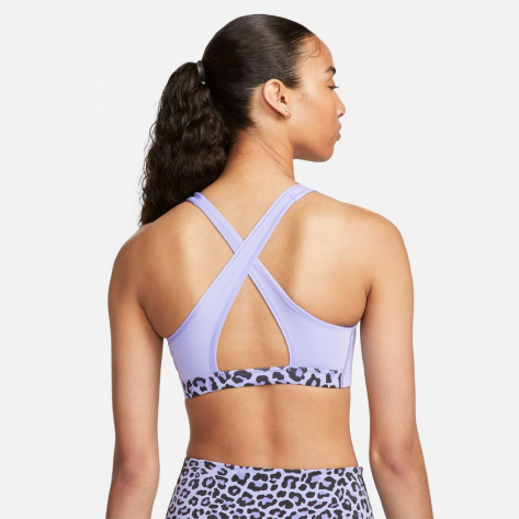 Nike Damen Sport BH Non-Padded Leopard Print Sports Bra DM0633-569 XL Light Thistle/White | XL