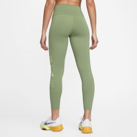 Nike Damen Tight Yoga 7/8 High-Rise Graphic DM7659-386 M Oil Green/Iron Grey | M