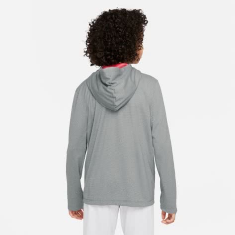Nike Kinder Sweatjacke Full-Zip Training Hoodie DM8547-091 128-137 Carbon Heather | 128-137