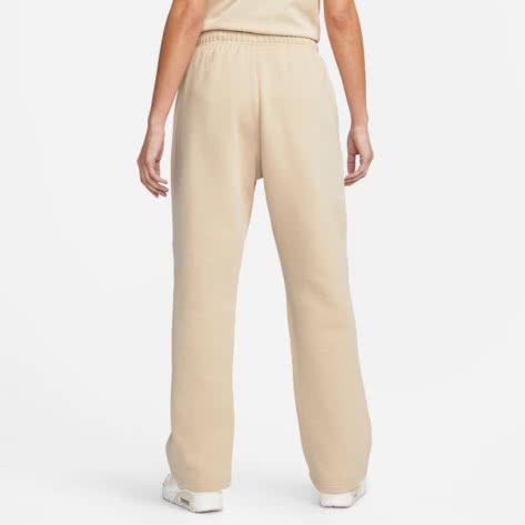 Nike Damen Trainingshose Mid-Rise Open Hem Fleece Pants DO7573-126 XL Sanddrift/White | XL