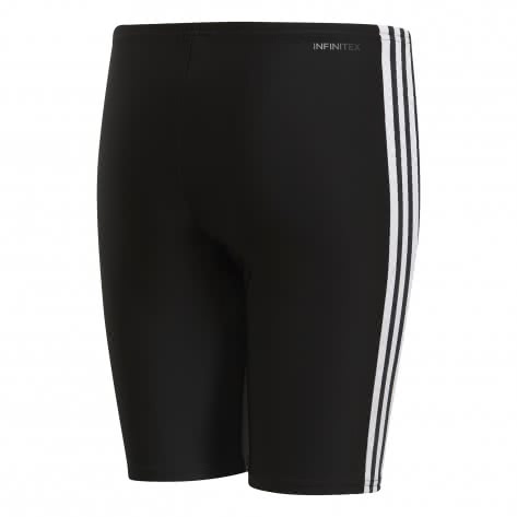 adidas Jungen Badehose Fitness 3 Stripes Swim Jammer DP7550 110 Black/White | 110