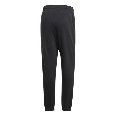 adidas Herren Trainingshose Essentials Linear Tapered Pant French Terry DQ3081 S Black/White | S