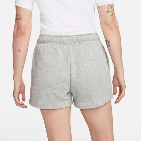 Nike Damen Short Sportswear Club Fleece Mid Raise Short DQ5802-063 S Dk Grey Heather/White | S