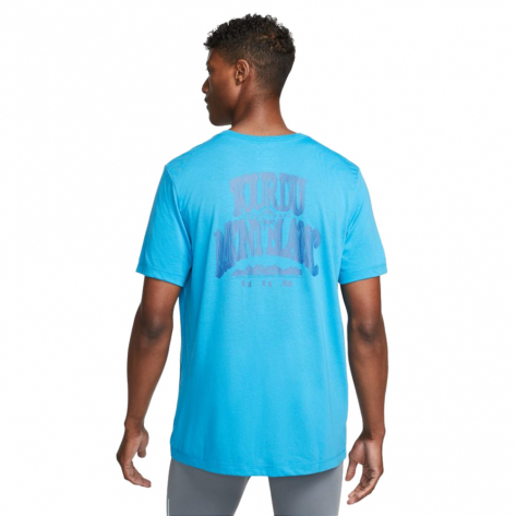 Nike Herren Laufshirt Dri-FIT Trail Shirt DR7671-446 L Laser Blue | L