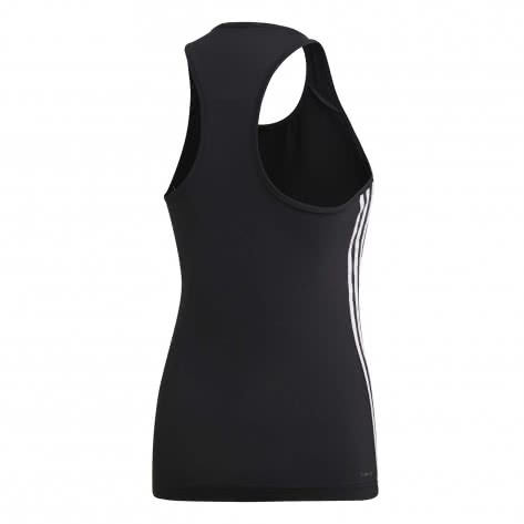 adidas Damen Tanktop Design 2 Move 3 Stripes Tank DU2056 XXS Black/White | XXS