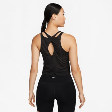 Nike Damen Tank Top Yoga Dri-FIT Cropped Tank DV9189-010 S Black/Multi Color | S