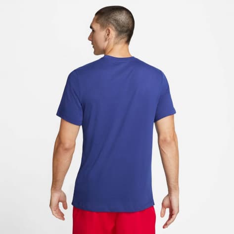 Nike Herren Trainingsshirt Dri-FIT Tee DX0977-455 XL Deep Royal Blue | XL