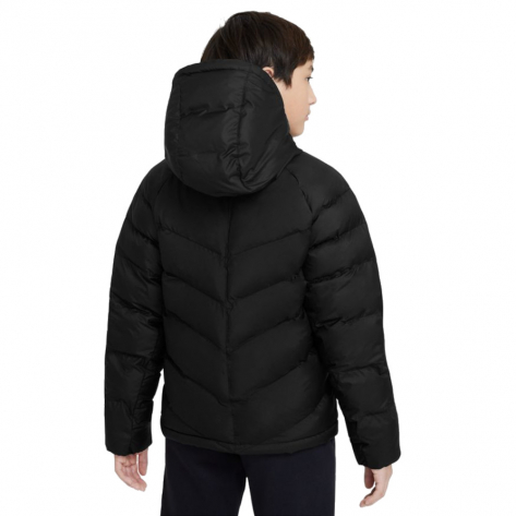 Nike Kinder Winterjacke Synthetic-Fill Hooded Jacket DX1264-011 128-137 Black/Pink Foam | 128-137