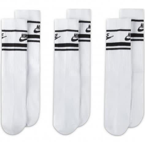 Nike Unisex Socken 3er Pack Everyday Essentials Crew Socks DX5089-103 42-46 White/Black | 42-46