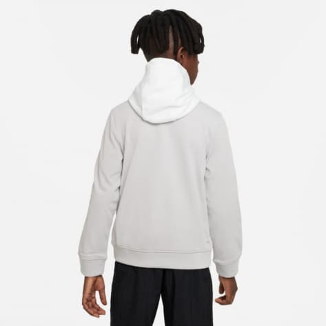 Nike Jungen Kapuzenjacke Full Zip Repeat DZ5622-012 128-137 Lt Iron Ore/Summit White/Blck | 128-137