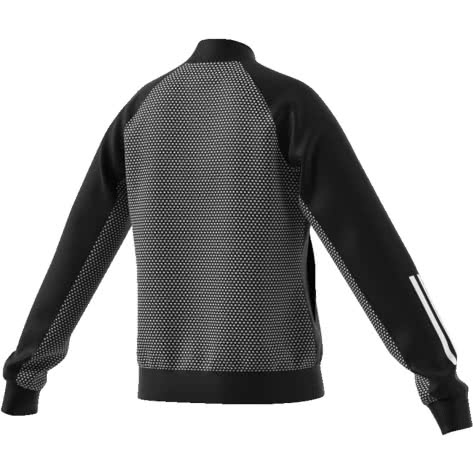 adidas Mädchen Trainingsjacke YG ID YVFA CovU ED4660 128 Black/White | 128