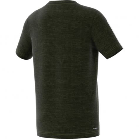 adidas Jungen T-Shirt GRADIENT TEE ED5749 128 tech olive/legend earth/white | 128