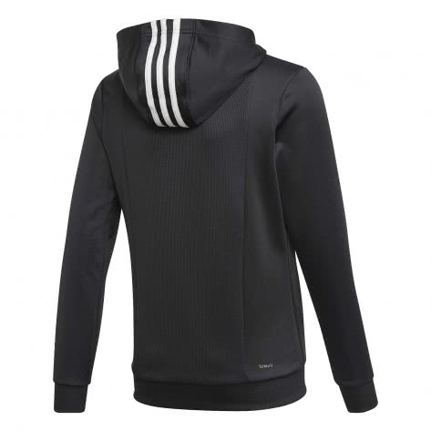 adidas CORE Mädchen Hoodie Cardio Full Zip EH6151 110 black/white | 110