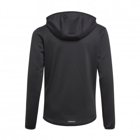 adidas Jungen Trainingsjacke D2M 3 STRIPES FULL-ZIP GN1500 122 Black/White | 122