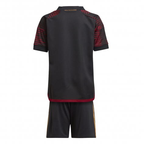 adidas Kinder DFB Away Mini Kit WM 2022 HF1470 92 Black | 92