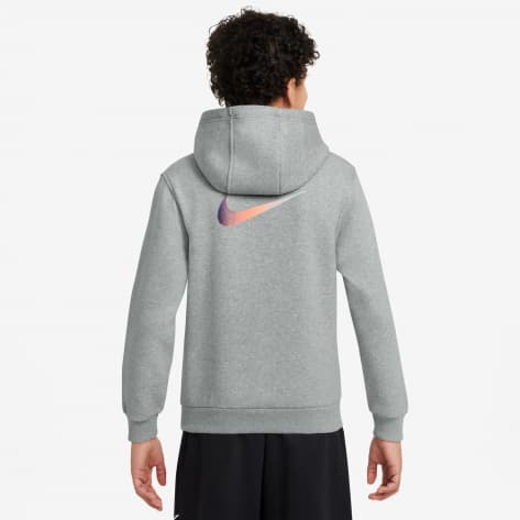 Nike Kinder Kapuzenpullover CR7 Club Fleece HF4348-077 128-137 Lt Smoke Grey/Htr/Metallic Gold | 128-137