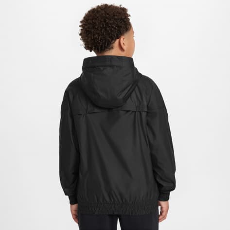 Nike Kinder Windbreaker Sportswear Windrunner HJ2534-010 147-158 Black/Black/White | 147-158