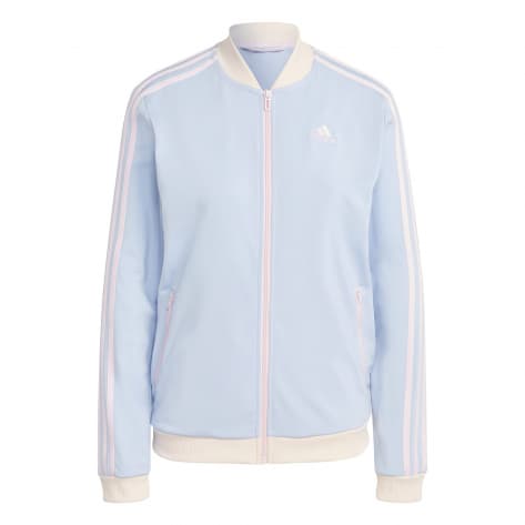 adidas Damen Trainingsanzug Essentials Tracksuit HR4909 S Blue Fusion/Classic Pink/Wonqua/Blud | S