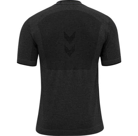 Hummel Herren T-Shirt JOE Seamless T-Shirt 210342-2508 M Black Melange | M