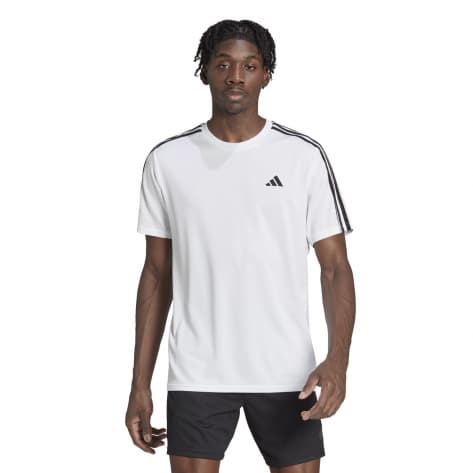 adidas Herren T-Shirt TR-ES BASE 3-Streifen T-Shirt IB8151 XL White/Black | XL
