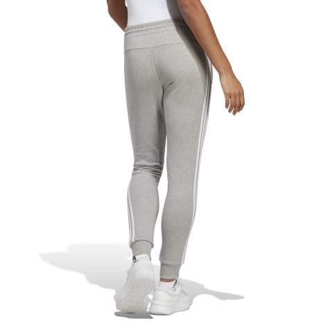 adidas Damen Trainingshose Essentials 3S Cuffed Joggers IC9922 L Medium Grey Heather/White | L