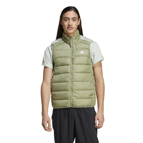 adidas Herren Daunenweste Essentials 3-Stripes Light Vest IX8902 M Tent Green | M