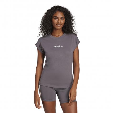 adidas Damen T-Shirt Essentials Linear Cotton Tee 