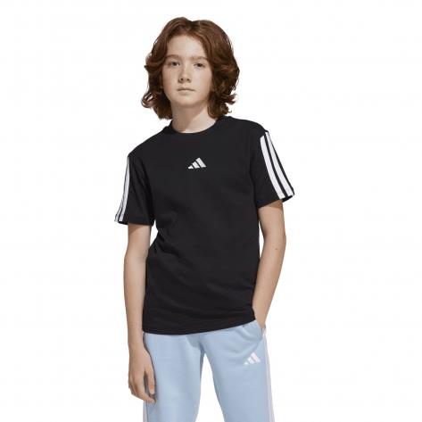 adidas Kinder T-Shirt J 3S TEE 160 JD6487 128 Black/White | 128