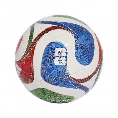 adidas Fussball WM 2026 TRIONDA PRO SALA JD8033 FUTS White/Royal Blue/Solar Blue/Red | FUTS