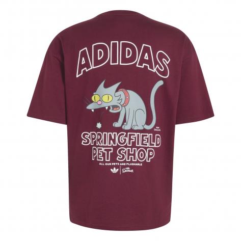 adidas Herren T-Shirt Snowball GFX Tee LG5065 XS Maroon | XS