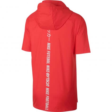 Nike Herren Trainingstop FC Hooded Jkt SS 928879-696 XL Lt Crimson/White | XL