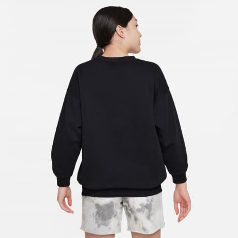 Nike Mädchen Pullover Club Fleece Sweatshirt FD2923-010 137-147 Black/White | 137-147
