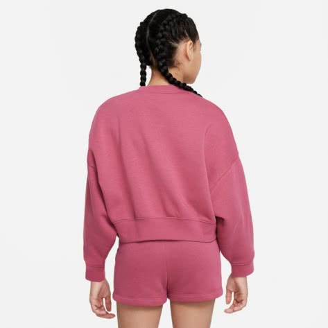 Nike Mädchen Sweatshirt Fleece Sweatshirt DV2563-633 128-137 Sweet Beet | 128-137