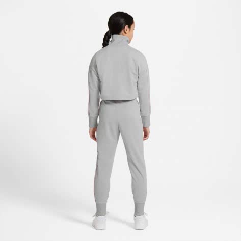 Nike Mädchen Trainingsanzug High-Waisted Tracksuit DD6302-077 122-128 Lt Smoke Grey/Pink Foam/White | 122-128