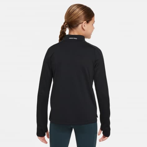 Nike Mädchen Pro Shirt 1/2 Zip Dri-FIT Longsleeve FN9025 