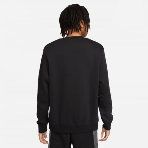 Nike Herren Pullover Sportswear FL. Crew Neck Sweatshirt FN0245-010 XL Black/Iron Grey | XL
